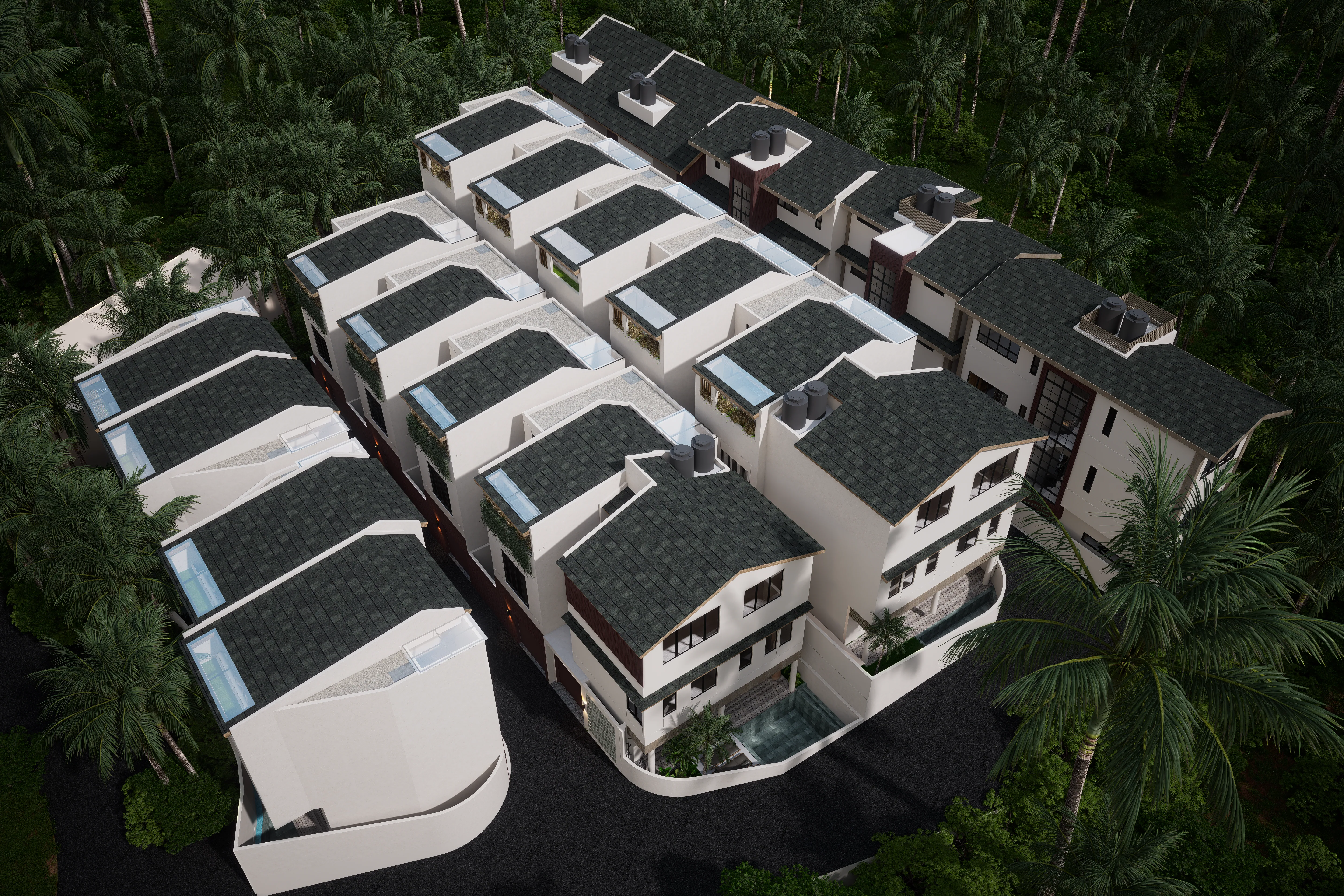 Villa V hillside collection · design illustration